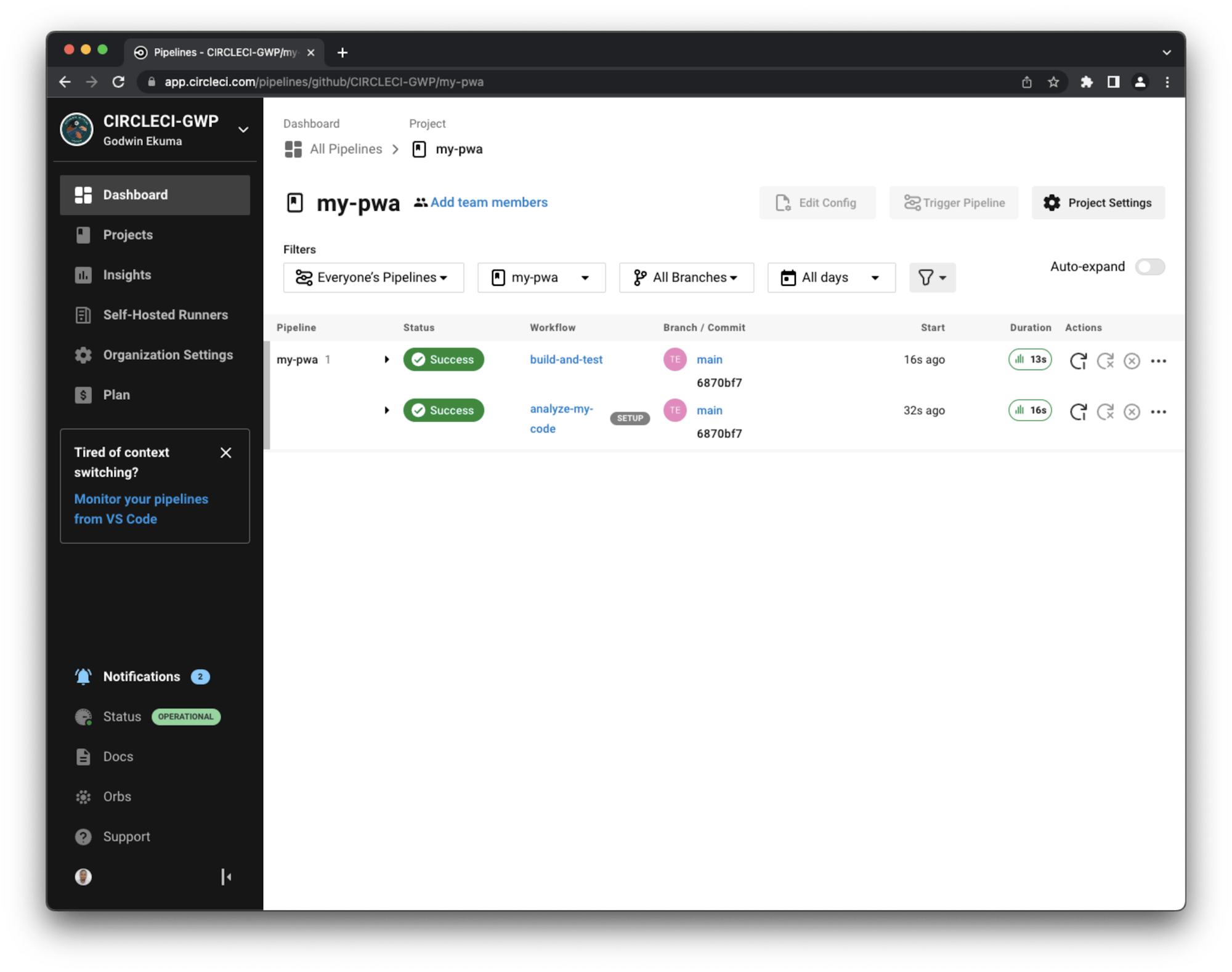 Select Configuration file