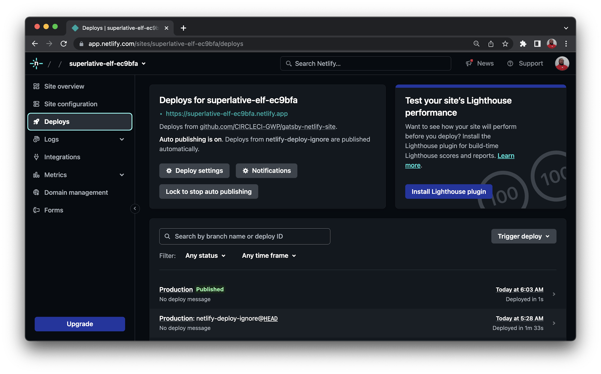 Deployment logs - Netlify