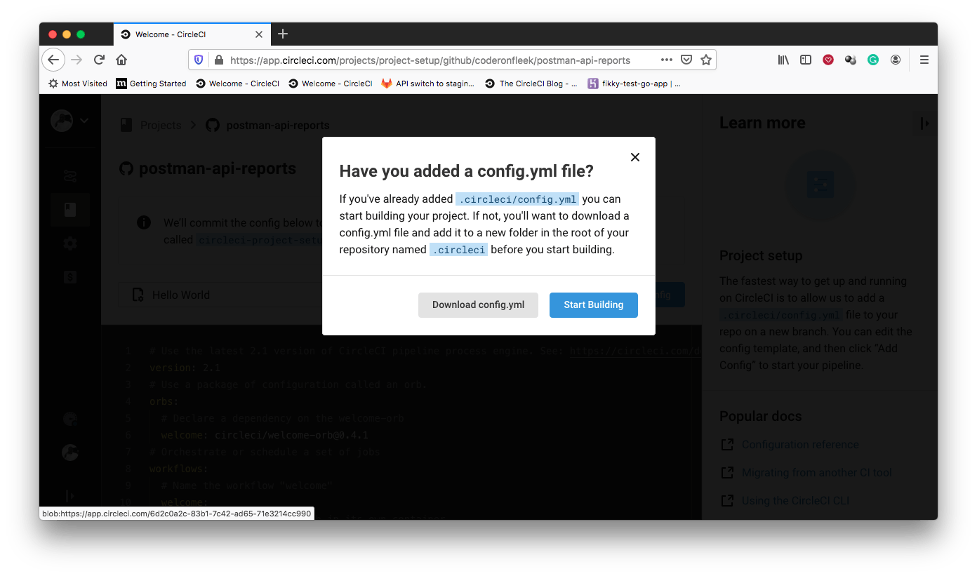 Build Prompt - CircleCI
