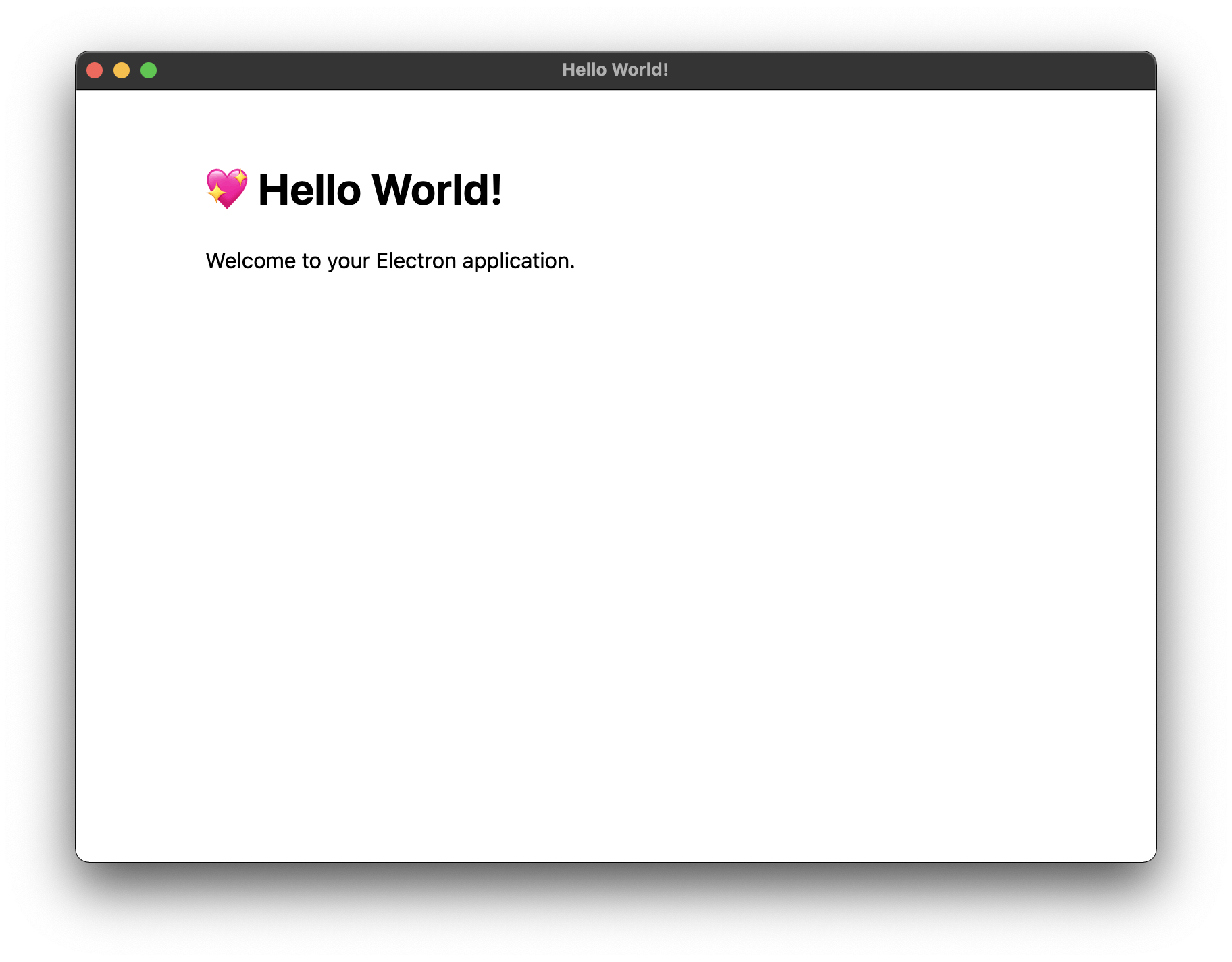 App launch, without devtools
