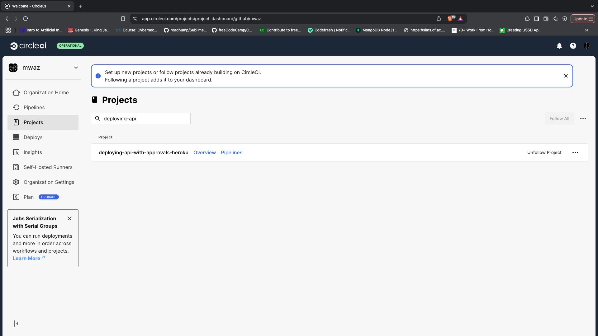 Add Project - CircleCI