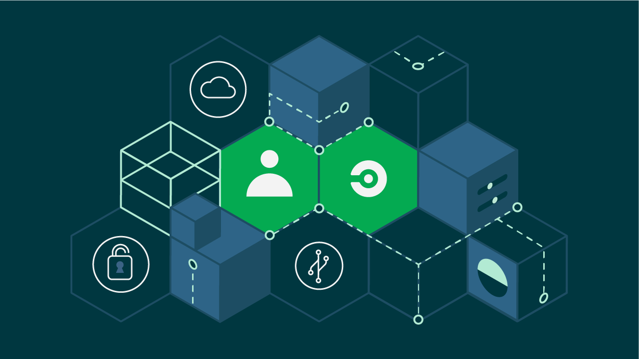 Stylized modular software development ecosystem showing multiple sources of change with CircleCI and DevOps user at the center.