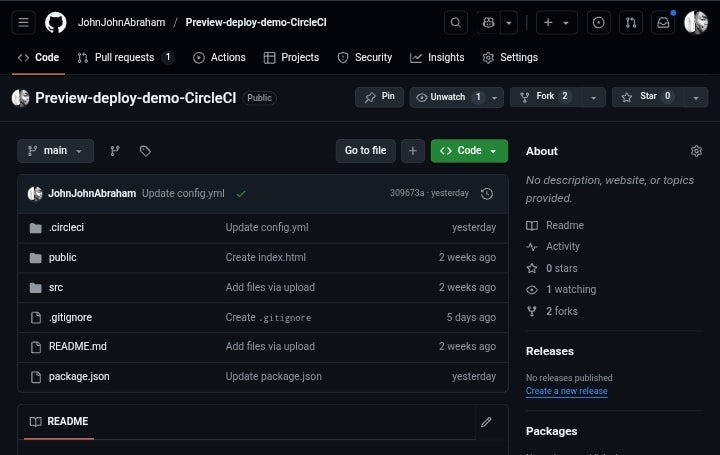 Sample GitHub project repository