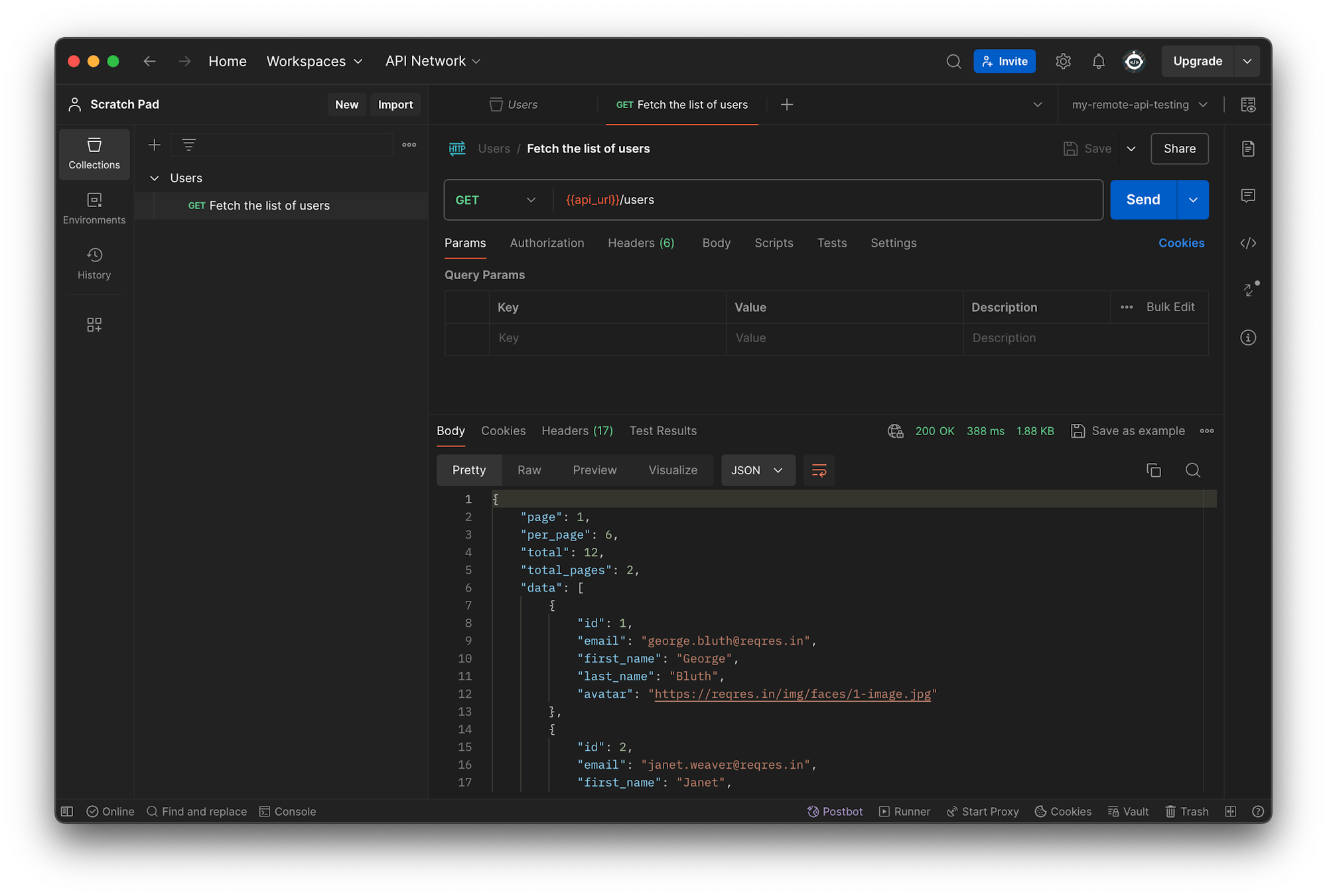 Add request - Postman