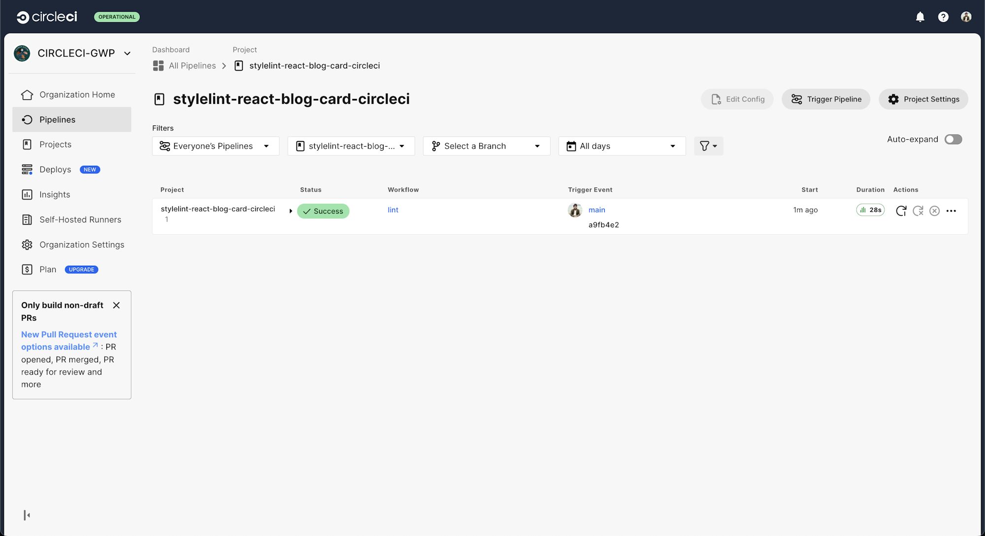 Project Build Successful