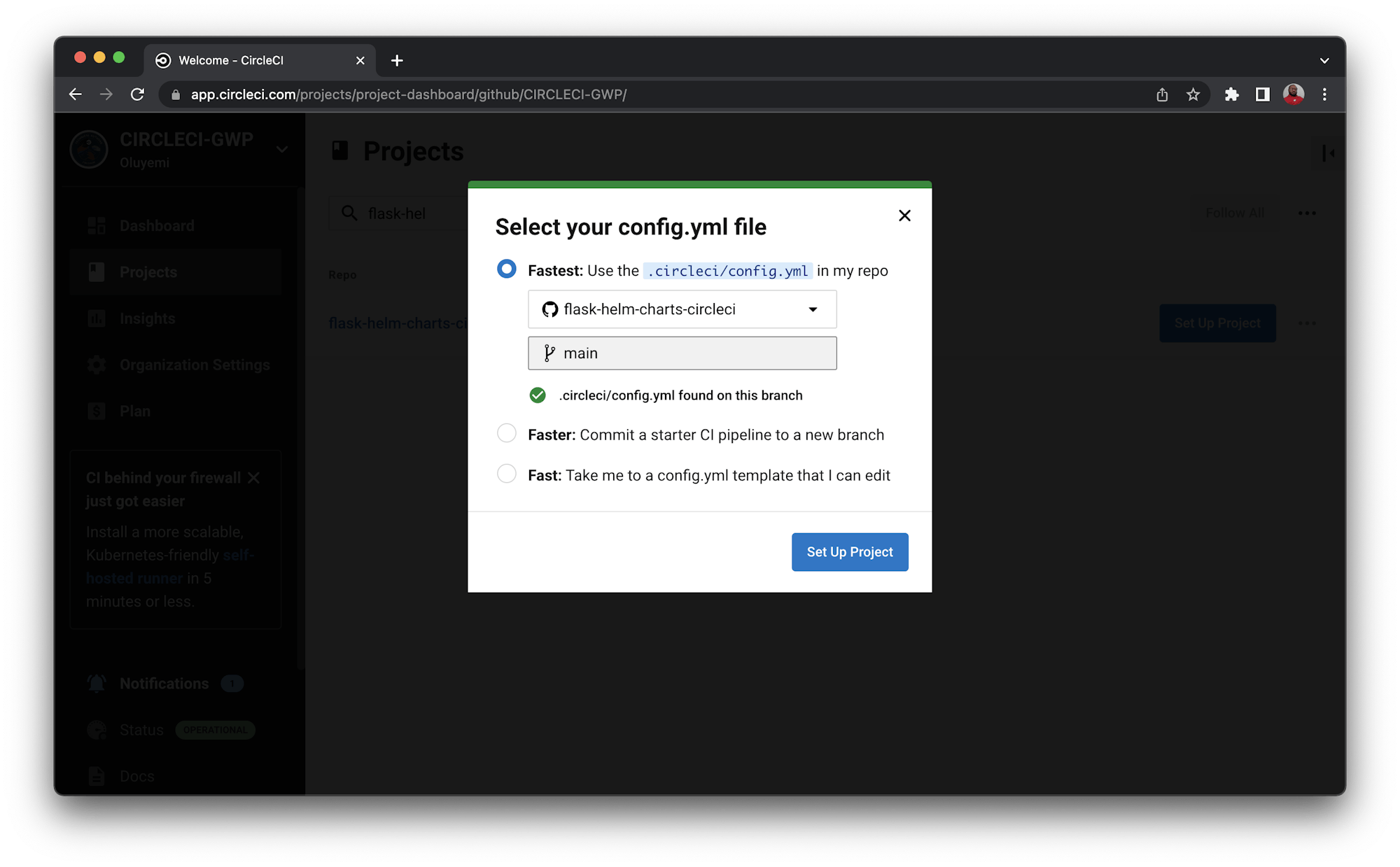 CircleCI project configuration
