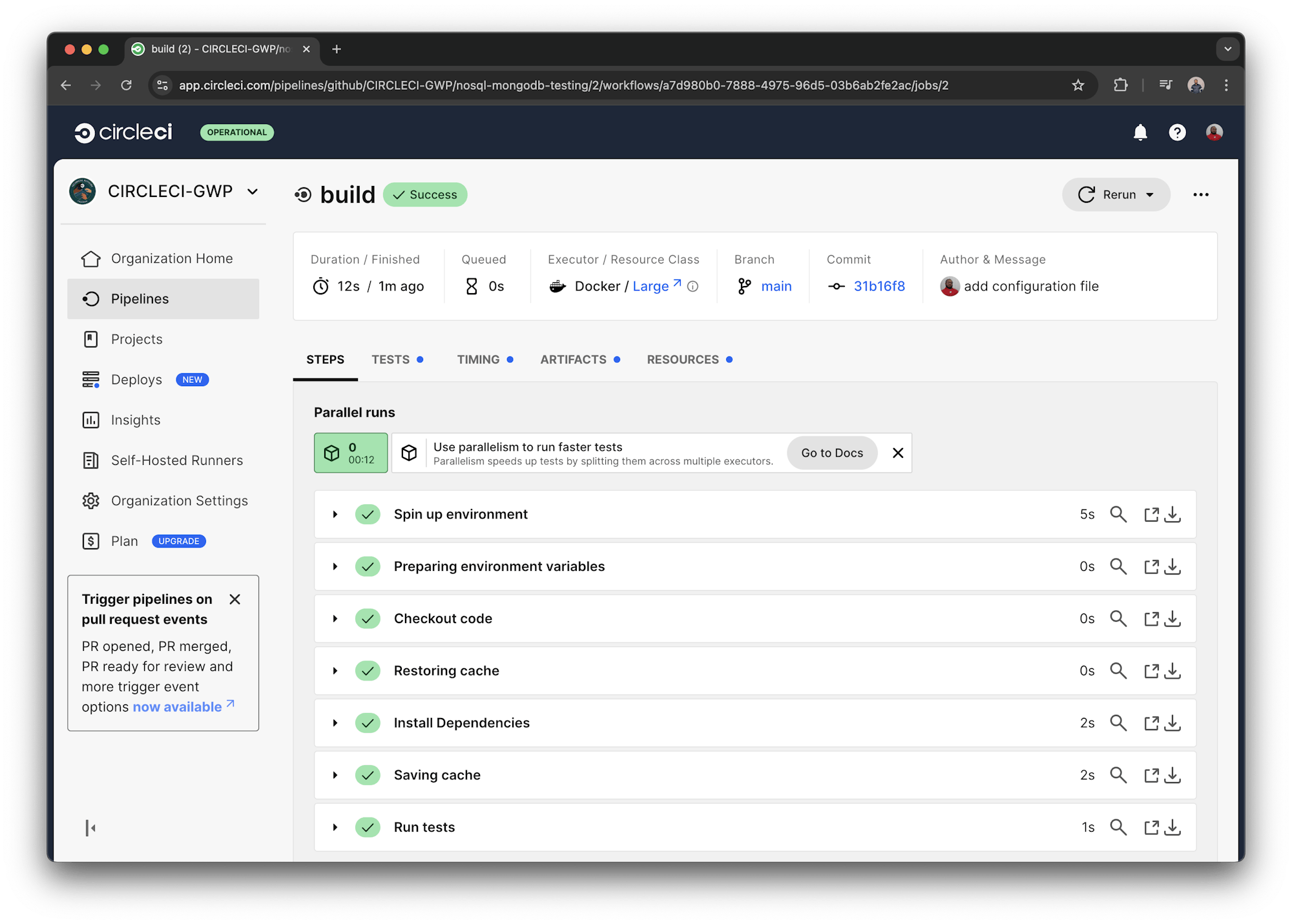 Build details - CircleCI
