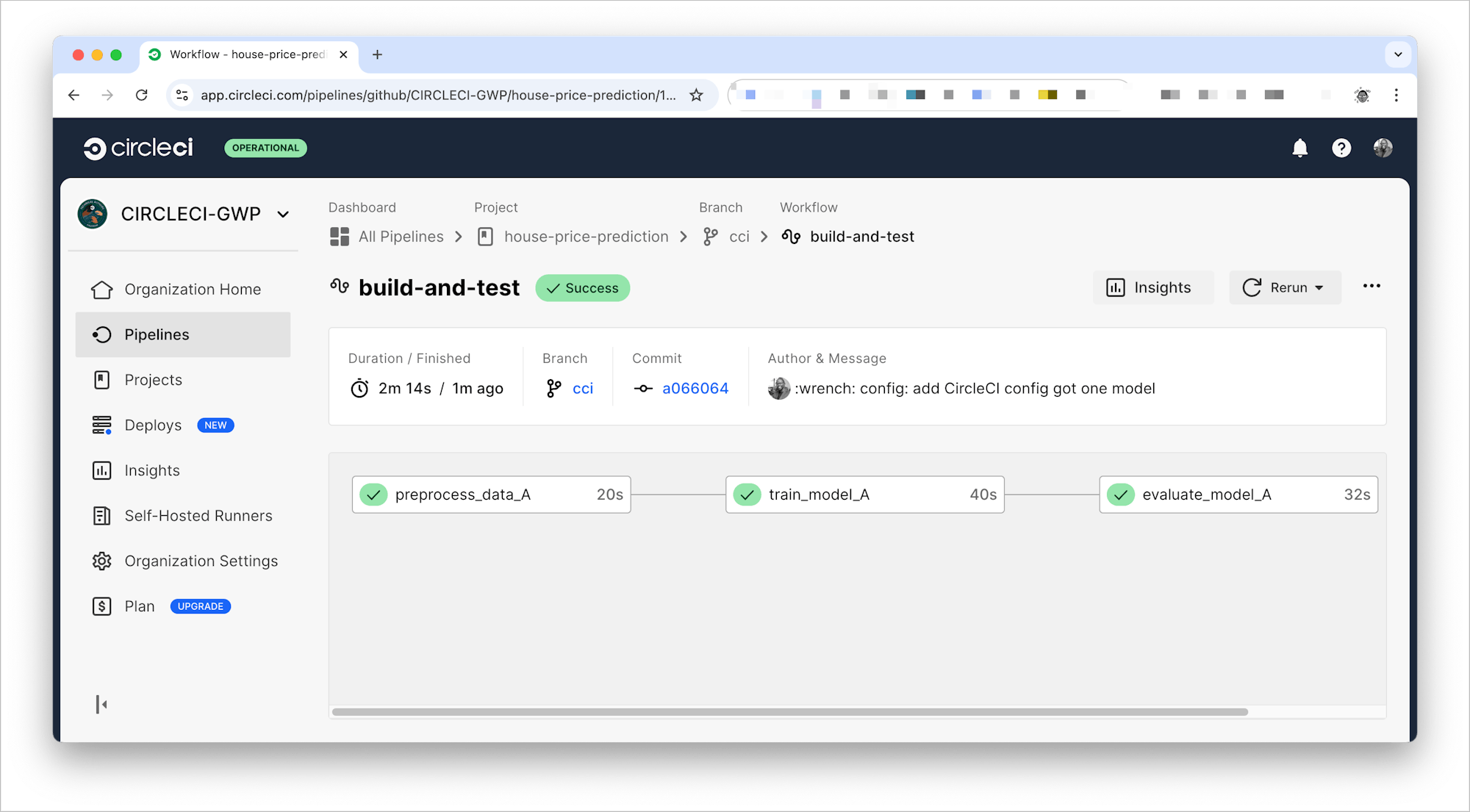Testing a single pipeline