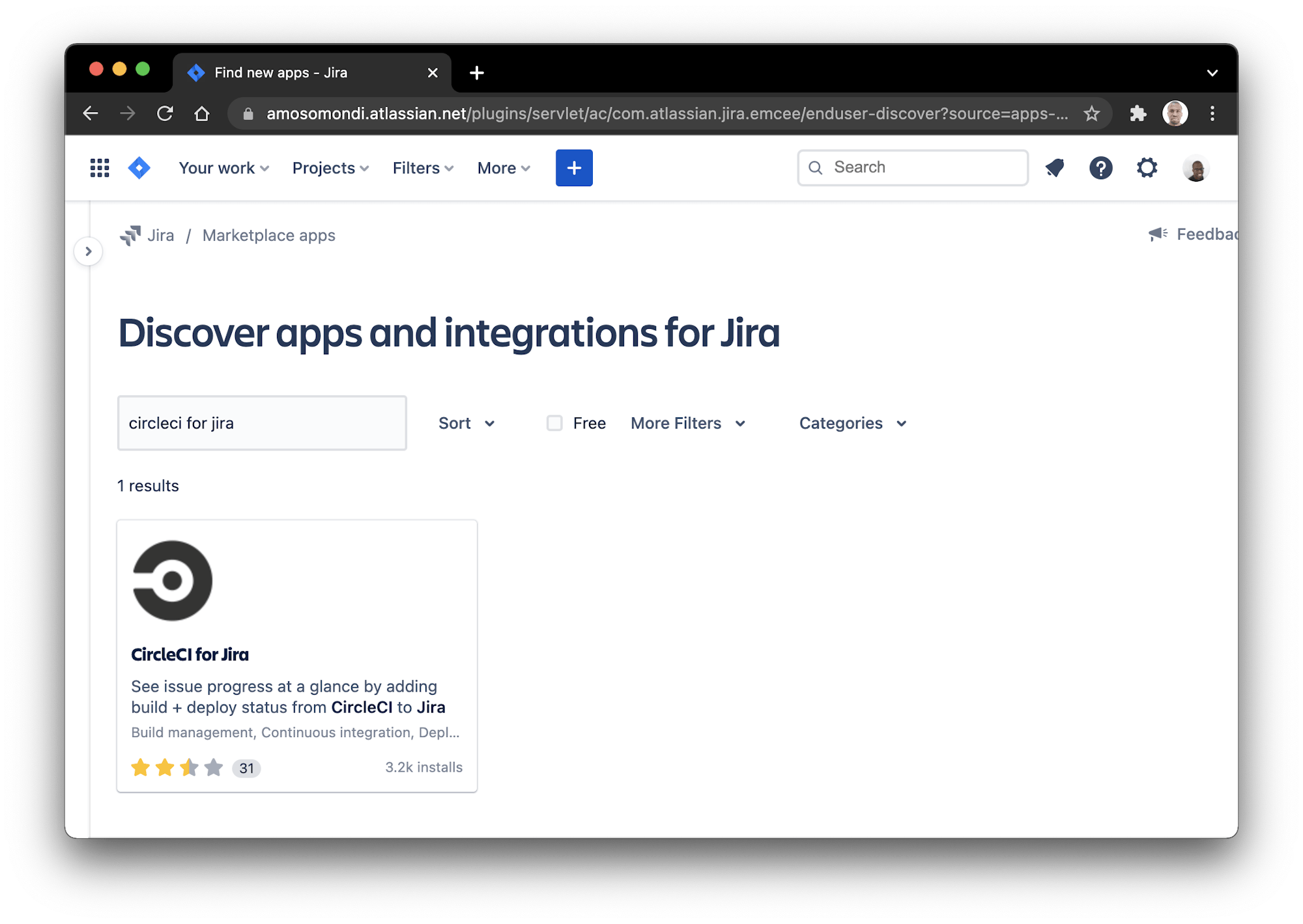 Create Jira app