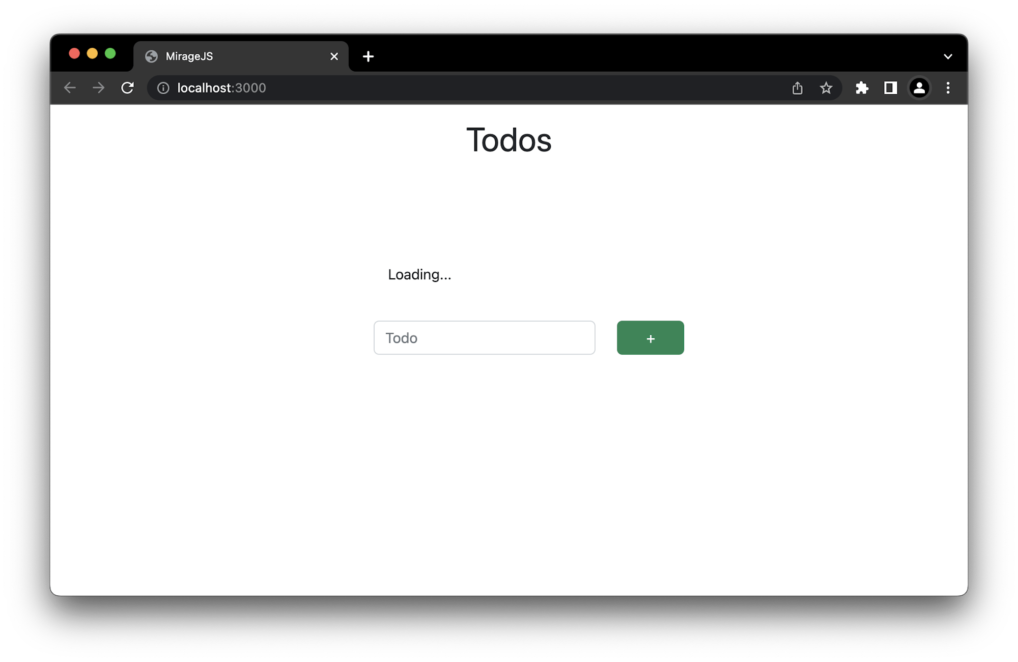Executing our application