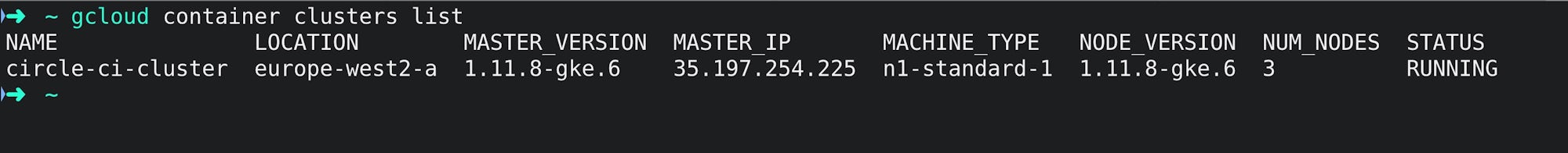 2019-08-31-gcloud-clusters-list