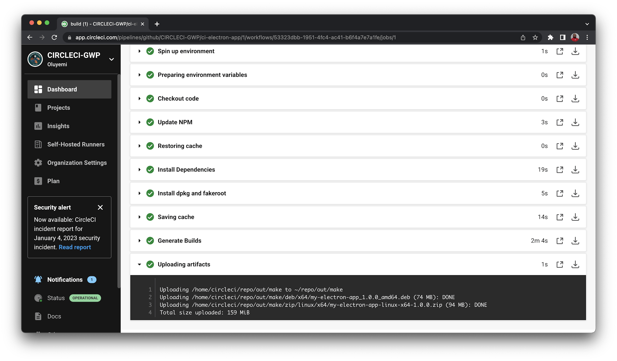 Build Details - CircleCI