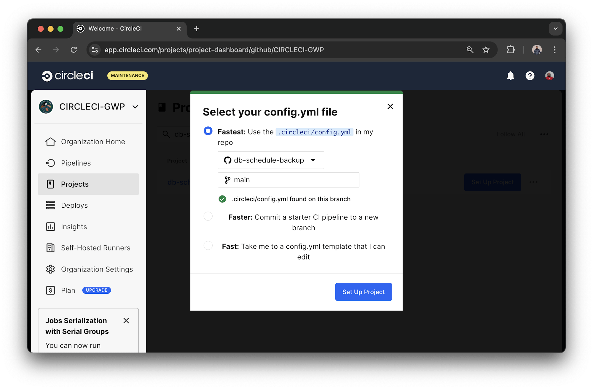 Select Configuration