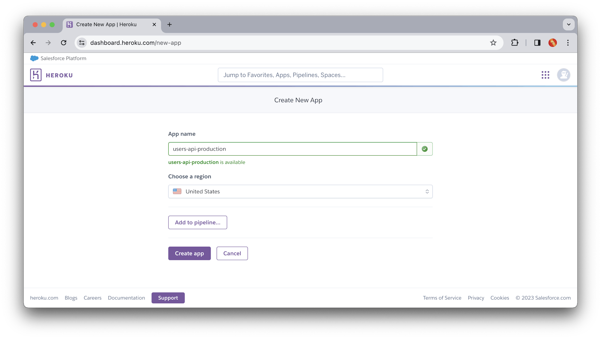 Production App - Heroku