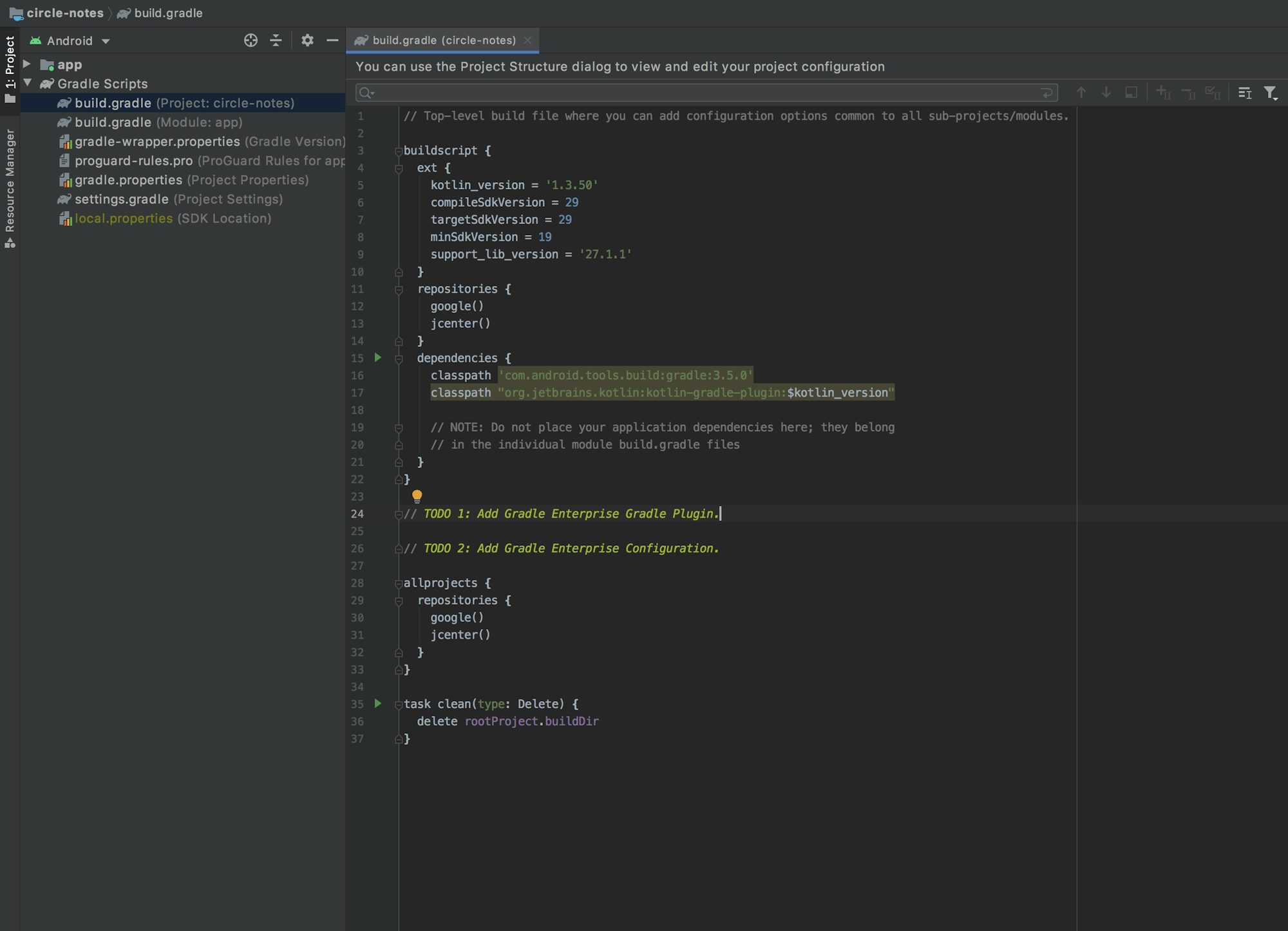 Project build.gradle