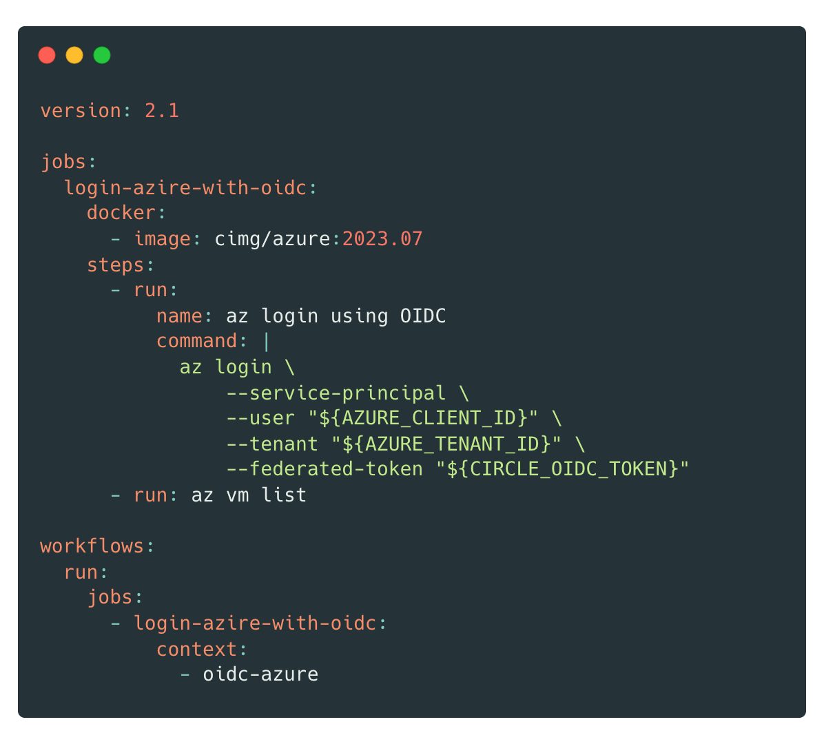 CircleCI の設定ファイルの作成