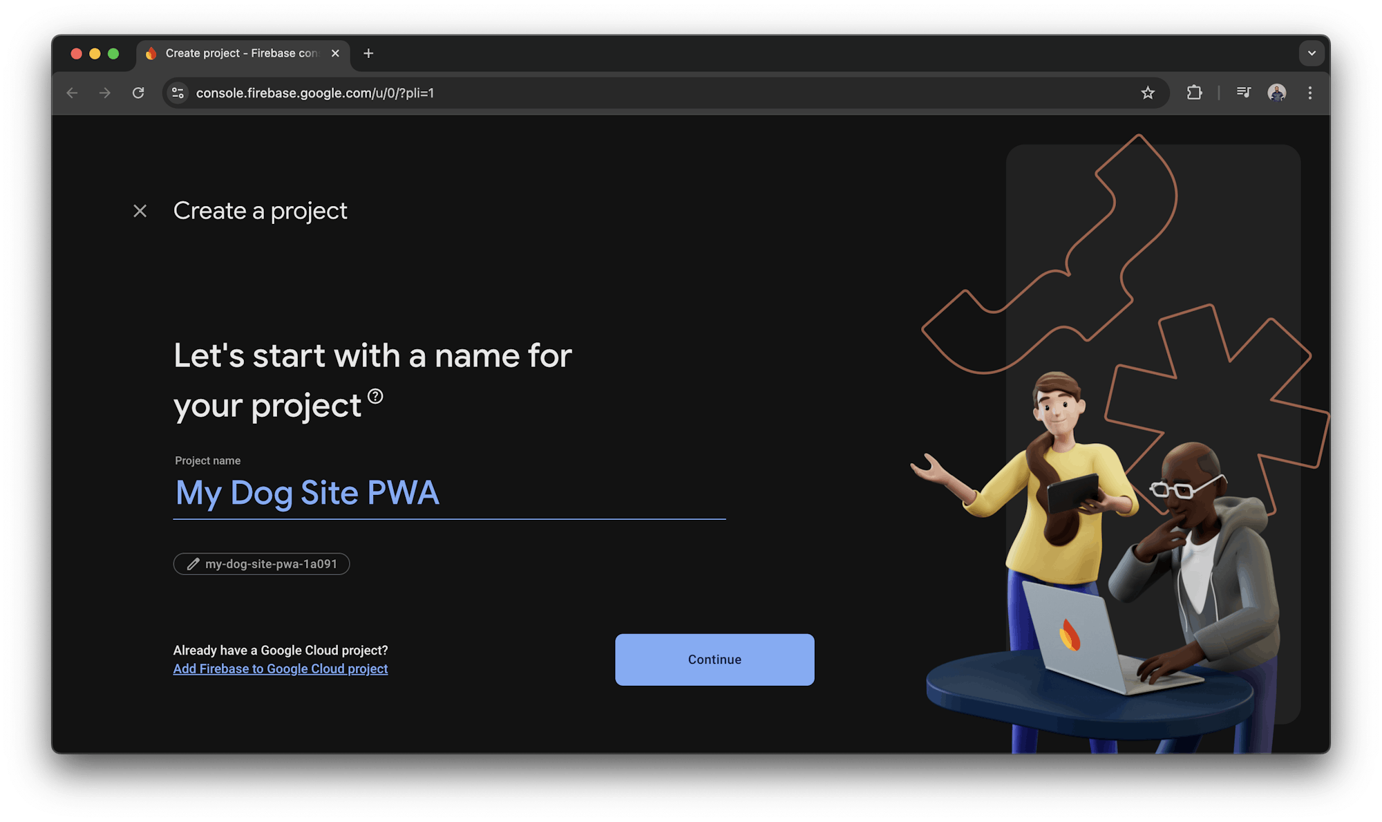 Create Firebase Project