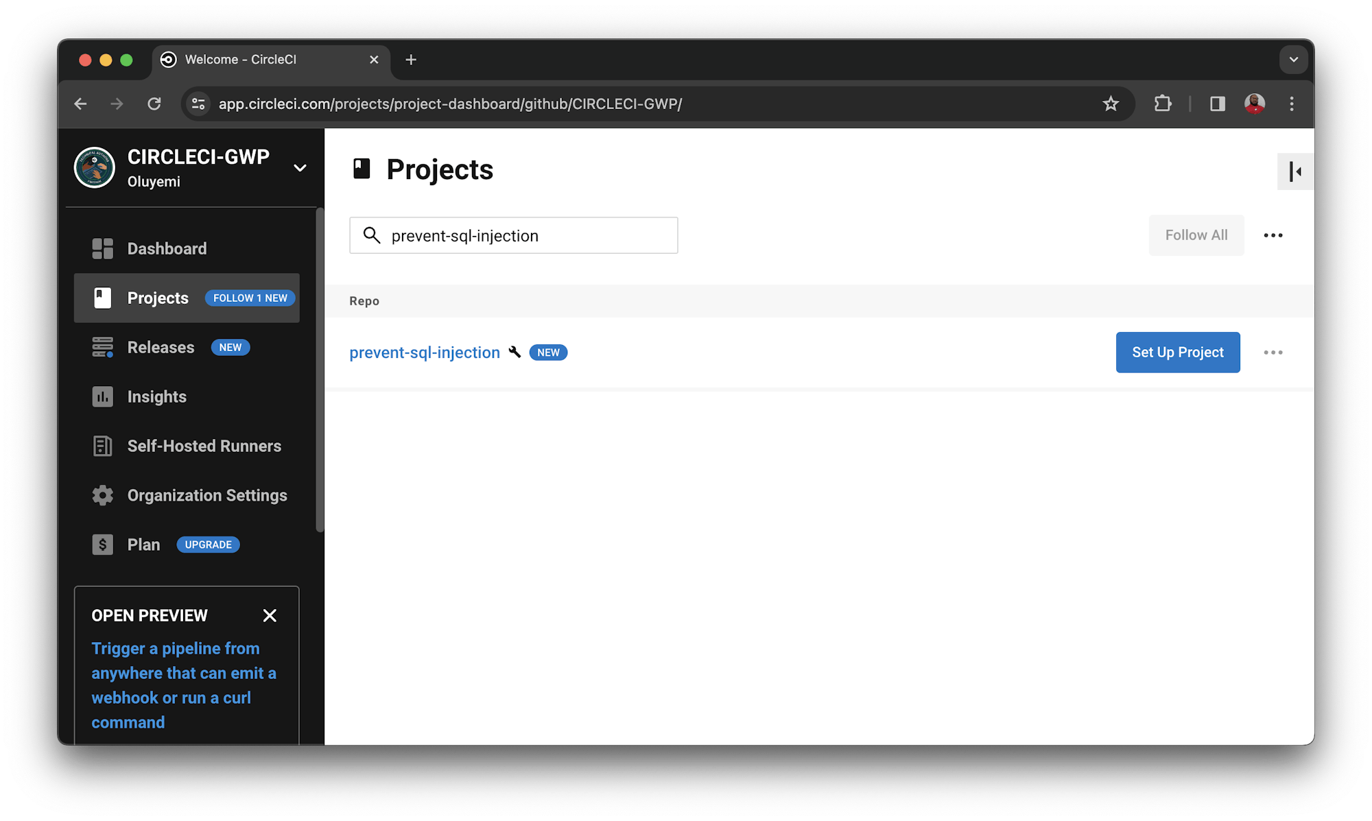 Add Project - CircleCI