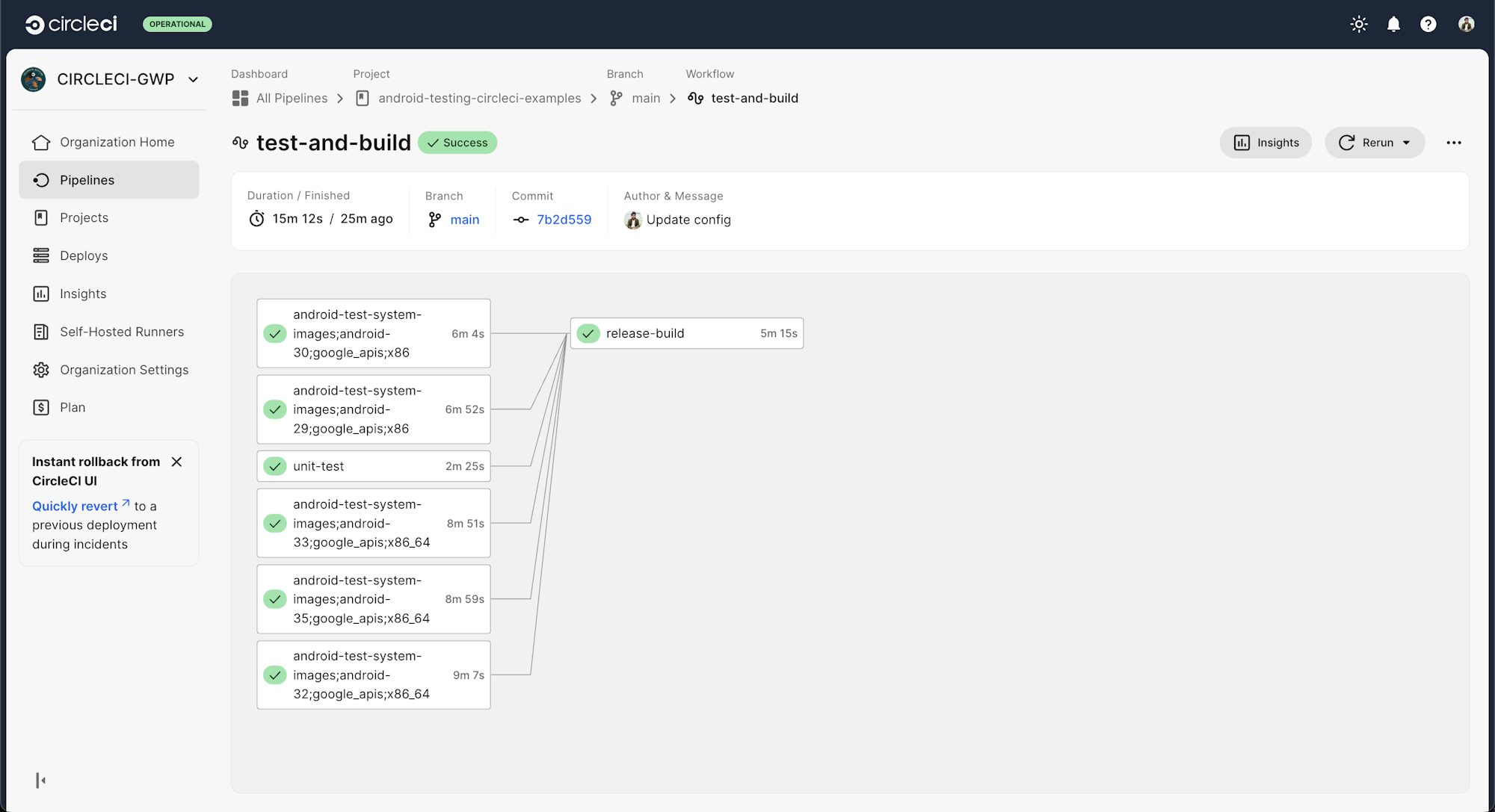 Successful build on CircleCI