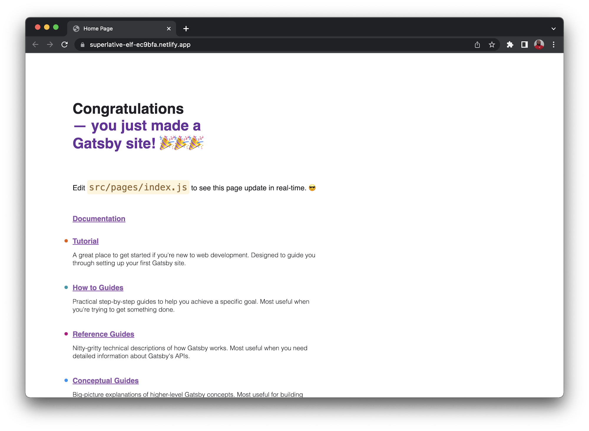 Application Live - Netlify