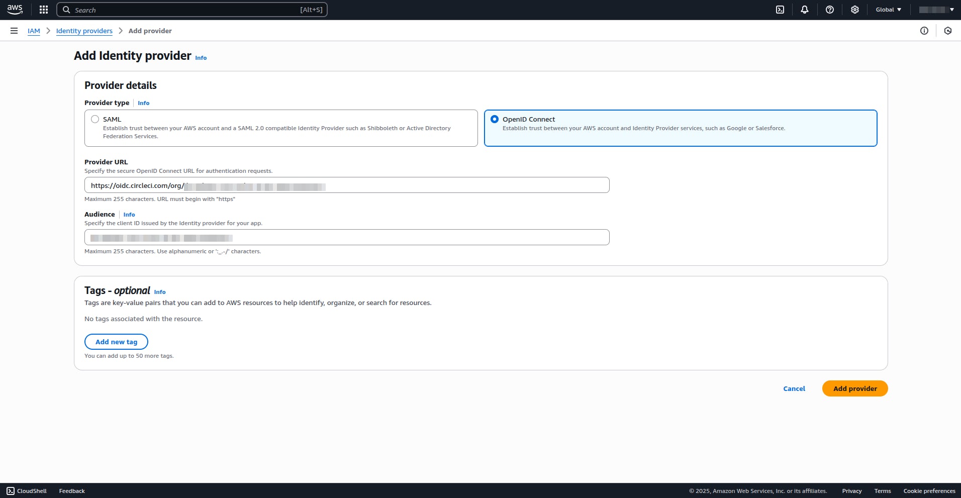 Add identity provider